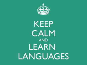 keep calm and learn languages