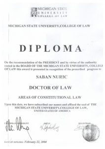 "Sporna" diploma; Izvor: Nezavisne.com