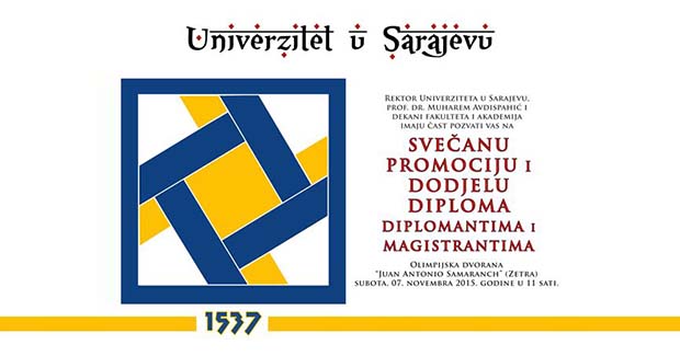Svečana promocija i dodjela diploma diplomantima i magistrantima Univerziteta u Sarajevu 2