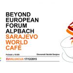 Sarajevo World Cafe EUvaluacija promo plakat IGAS