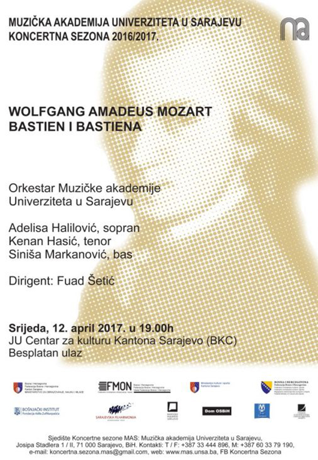 Mozart Bastien muzička akademija unsa