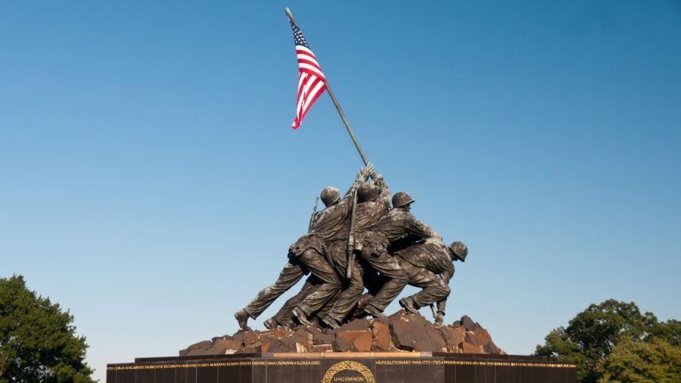 this day in history 02231945 us flag raised on iwo jima