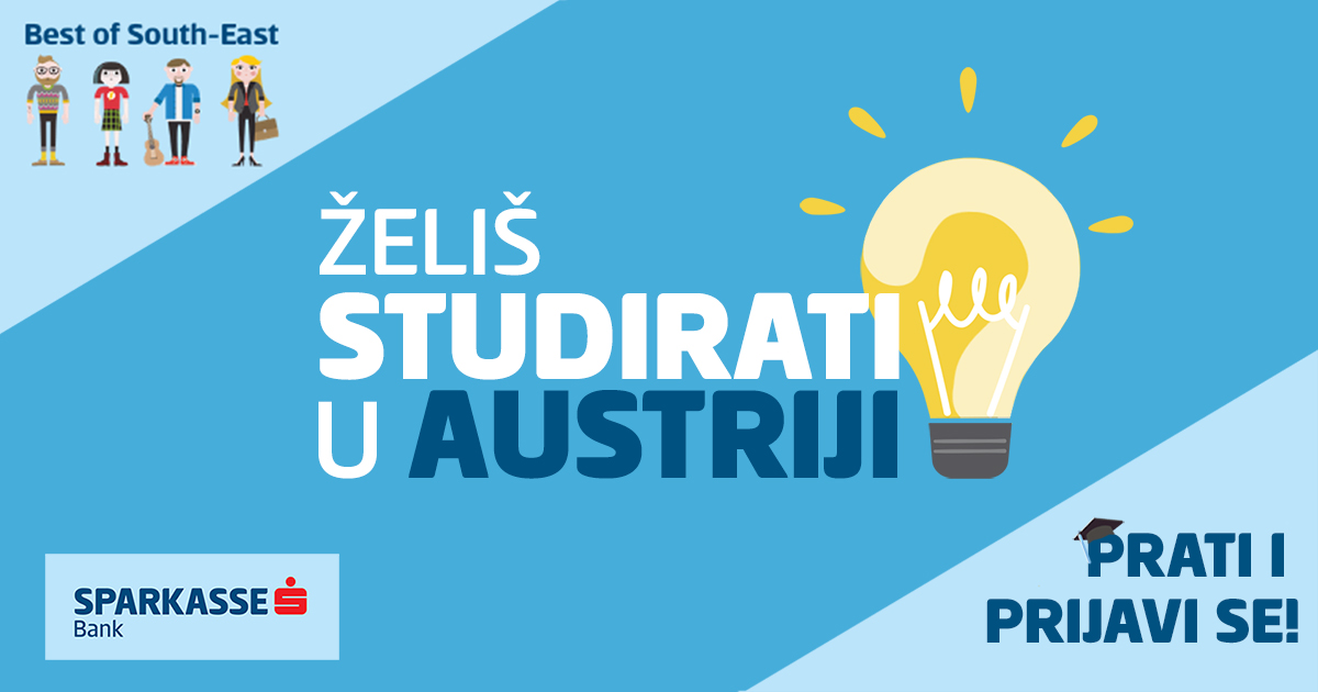  Budi najbolji na Jugoistoku: Prijavi se za plaćeni studij i praksu u Austriji