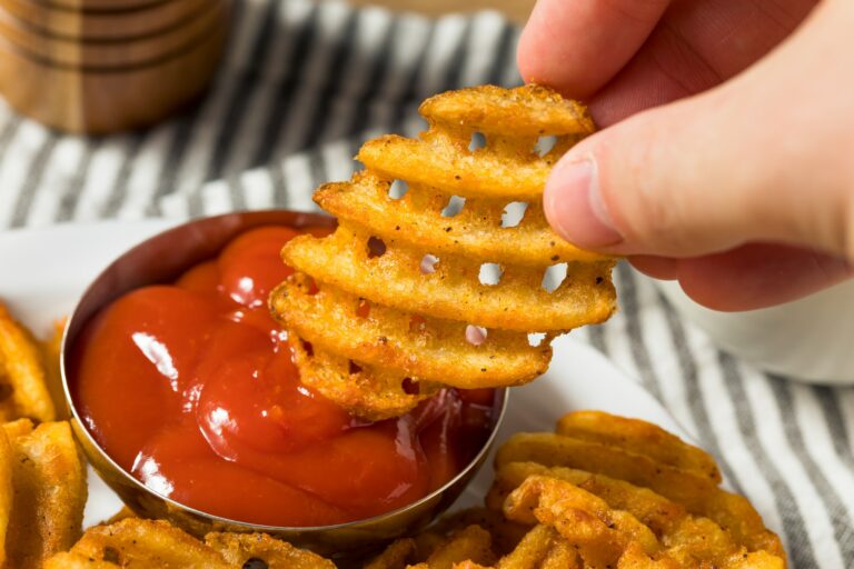 Homemade Greasy Waffle French Fries