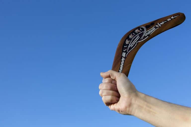 Boomerang - Back Soon - A boomerang is a throwing tool