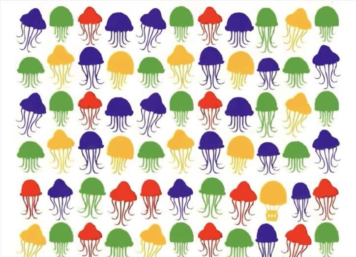 Optička iluzija: Samo osobe s visokim IQ-om mogu pronaći balon među meduzama za manje od 6 sekundi