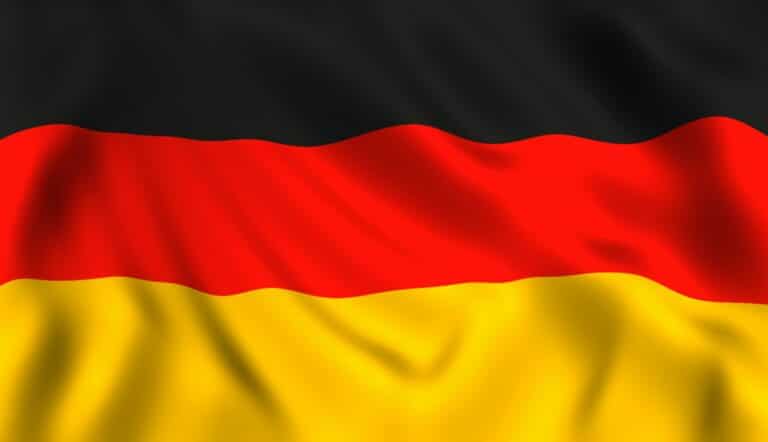 German flag waving symbol of Germany