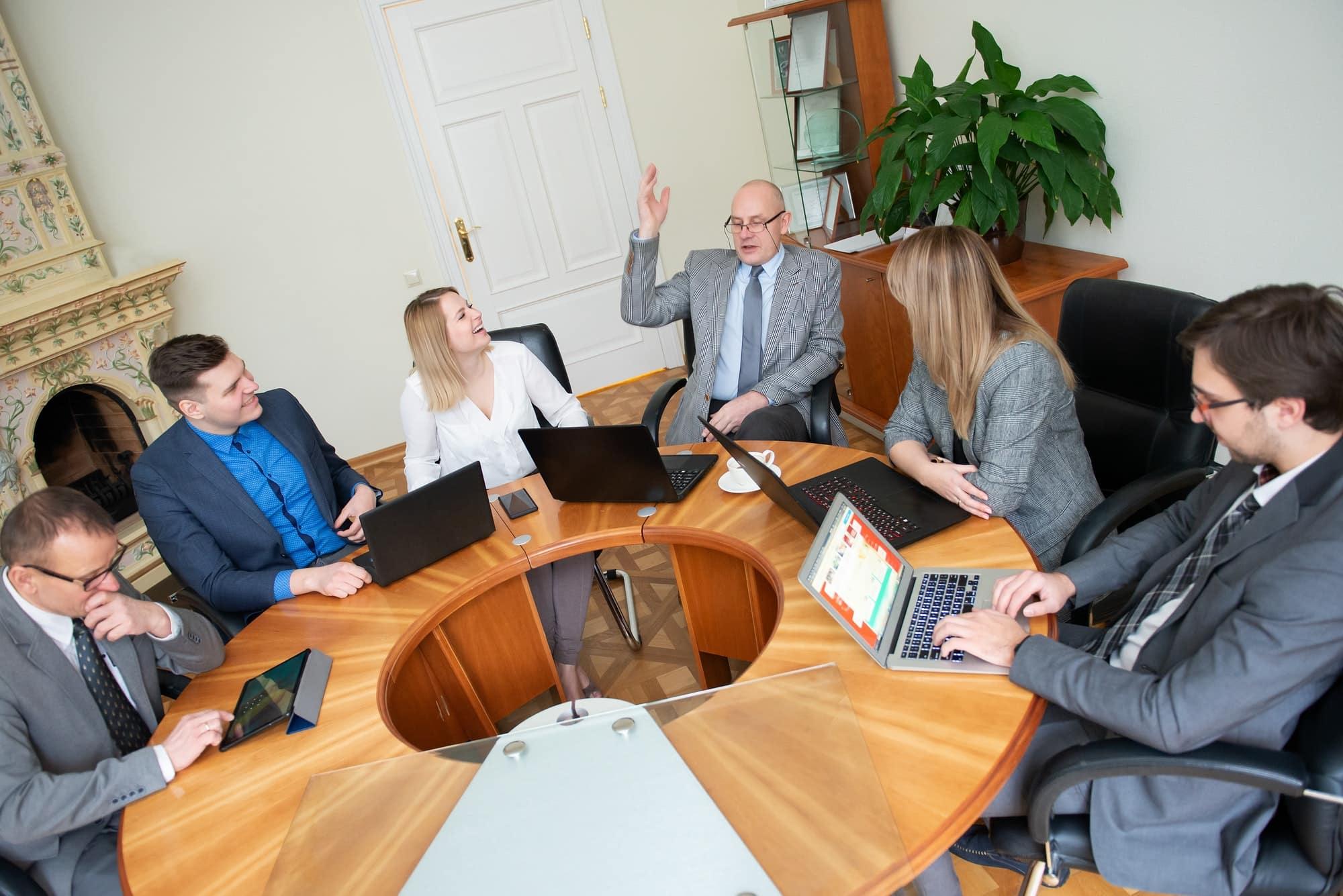 group of business people make team meeting at business meeting in office coference room
