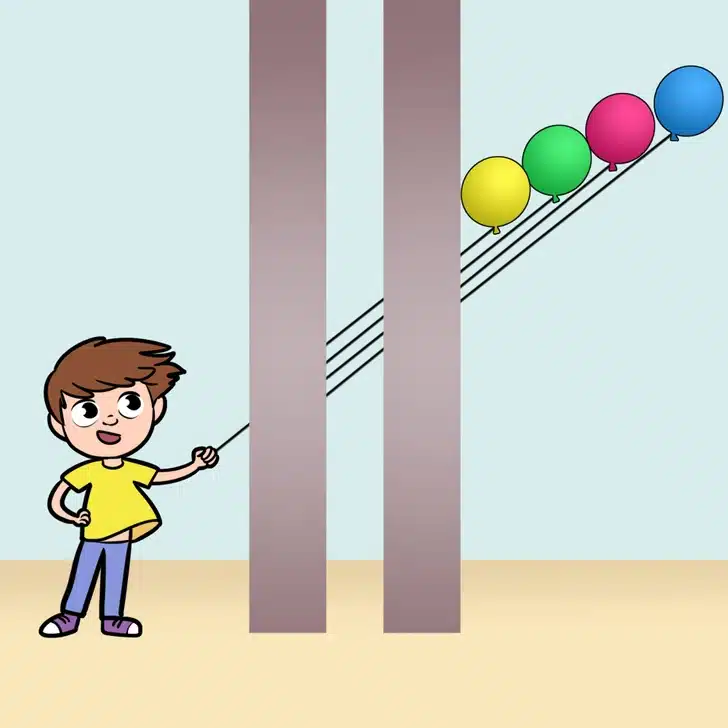 Koji balon drži dječak?