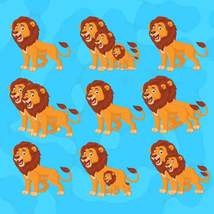 Koliko lavova se nalazi na slici?