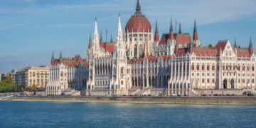 Hungarian Parliament and Danube River - Budapest, Hungary