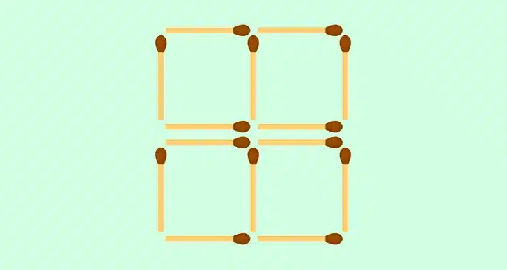 Test koji tjera na razmišljanje: Znate li koje 2 šibice treba pomjeriti da bi dobili 7 kvadrata?