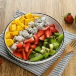 healthy fresh fruit salad bowl