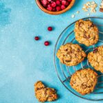 homemade oatmeal cookies with cranberries and pumpkin seeds
