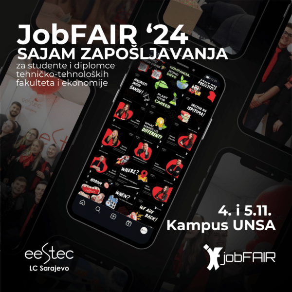 JobFAIR ‘24 – Iskoristi svoju šansu: Sajam zapošljavanja za studente tehničko-tehnoloških fakulteta i ekonomije